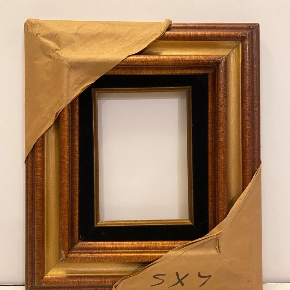 Wooden picture frame no glass. 5 X 7